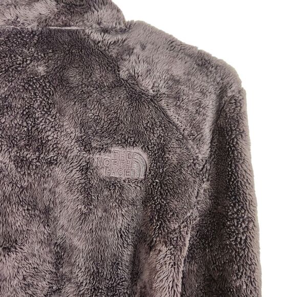 The North Face Osito Fleece Jacket Small Dark Grey Fuzzy Sherpa Full Zip - Picture 5 of 10